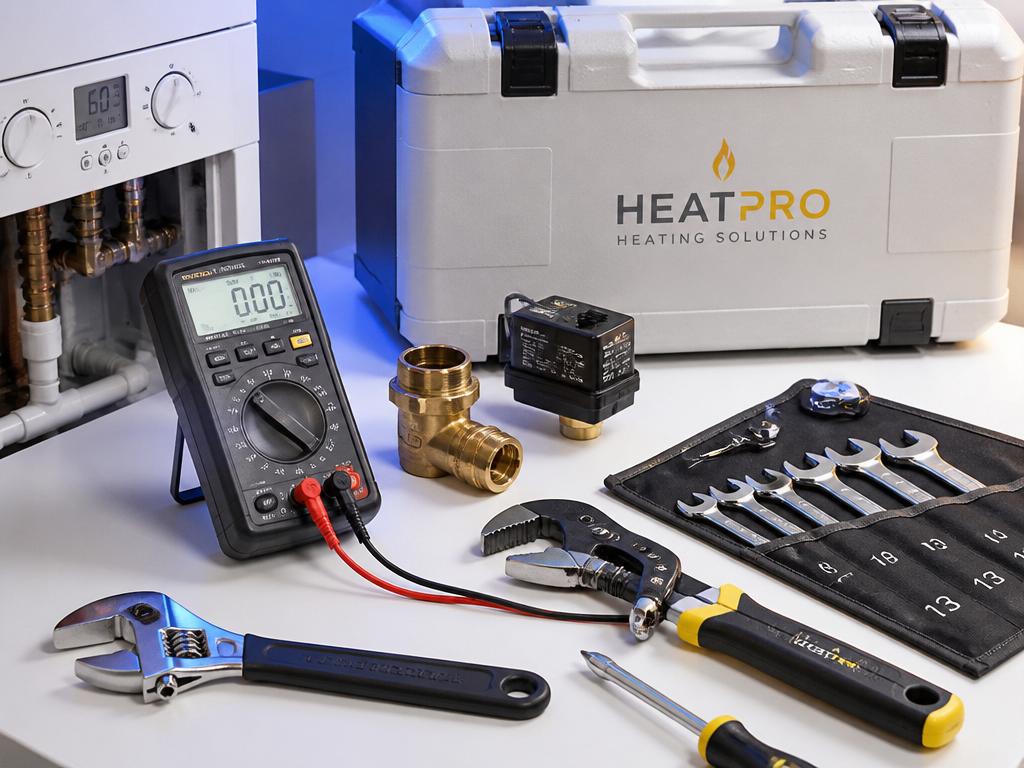 Professional boiler repair tools and diagnostic equipment